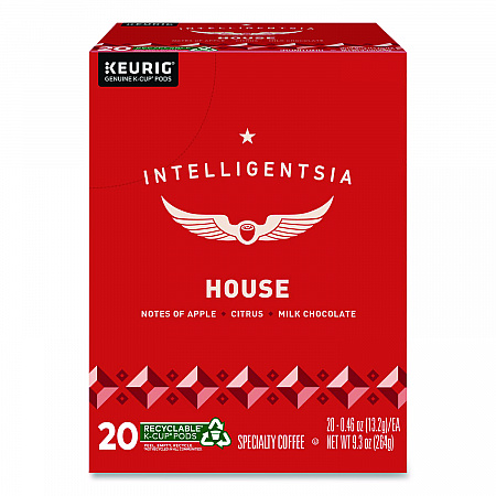 House Blend Coffee K-Cups, Light Roast, 20/Box (0153)