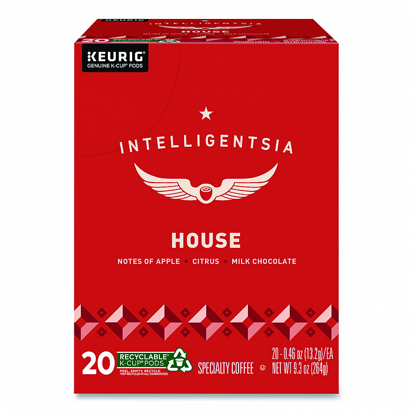 House Blend Coffee K-Cups, Light Roast, 20/Box (0153)