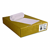 Eco Blend Max Can Liners, 23 gal, 0.8 mil, 28" x 45", Clear, 25 Bags/Roll, 10 Rolls/Carton (L5645TCER1)