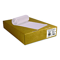 Eco Blend Max Can Liners, 23 gal, 0.8 mil, 28" x 45", Clear, 25 Bags/Roll, 10 Rolls/Carton (L5645TCER1)