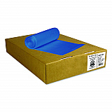 Eco Blend Max Can Liners, 23 gal, 0.8 mil, 28" x 45", Blue, 25 Bags/Roll, 10 Rolls/Carton (L5645TXER1)