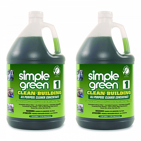 Clean Building All-Purpose Cleaner Concentrate, Unscented, 1 gal Bottle, 2/Carton (11001CT)