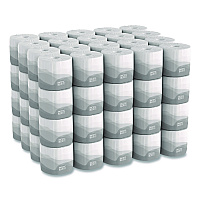 Pacific Blue Basic Bathroom Tissue, Septic Safe, 1-Ply, White, 1,210 Sheets/Roll, 80 Rolls/Carton (1458001)