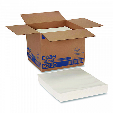 Flat Linen Replacement Dinner Napkin, 1-Ply, 16 x 15, White, 1,000/Carton (92120)