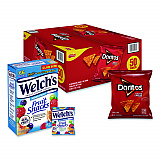 Doritos Nacho Cheese Tortilla Chips and Welch's Mixed Fruit Snacks, (50) 1oz Bag Chips, (66) 0.8 oz Pouch Fruit Snacks/Bundle (60004174)