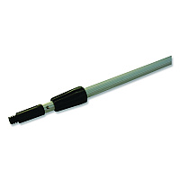 Aluminum Extension Pole, Two Sections, 8 ft, Silver/Black (8POLE6)
