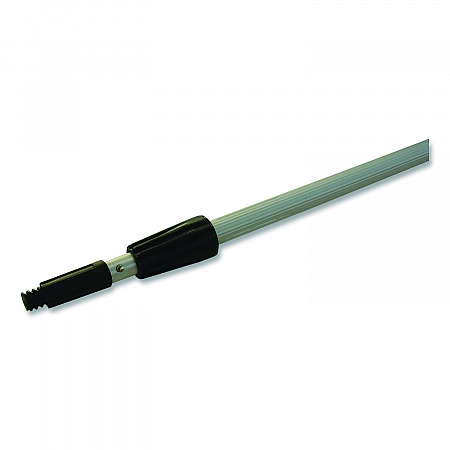 Aluminum Extension Pole, Two Sections, 8 ft, Silver/Black (8POLE6)