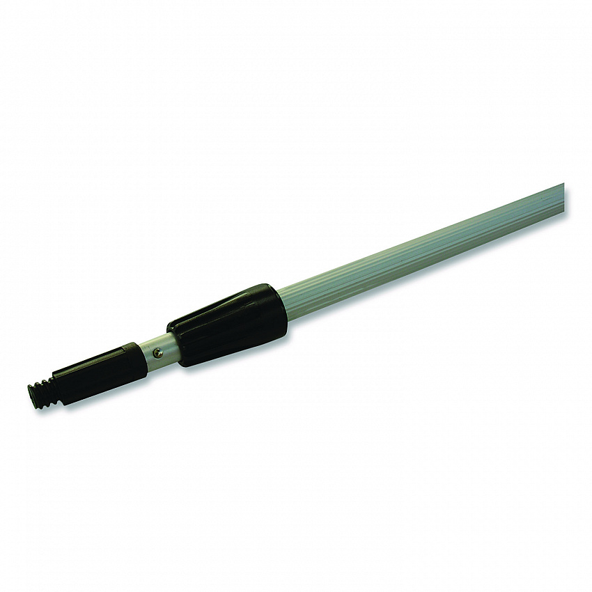 Aluminum Extension Pole, Two Sections, 8 ft, Silver/Black (8POLE6)