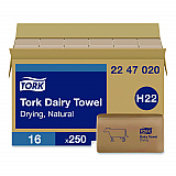 Dairy Towel, 1-Ply, 9.12 x 10.25, Natural, 250 Sheets/Pack, 16 Packs/Carton (2247020)
