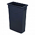 TrimLine Rectangle Waste Container, 23 gal, Plastic, Gray, 4/Carton (34202323)