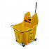 OmniFit Mop Bucket with Down Press Wringer, 35 qt, Yellow (4690404)
