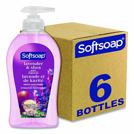 Liquid Hand Soap Pumps, Lavender Shea Scent, 6/Carton (US07058ACT)