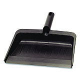 Flo-Pac Flexible Plastic Dustpan, 8 x 12, Plastic, Black (36143703)