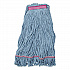 Medium Blue Looped-End Mop, Cotton, 43 x 6 x 3, Red (369423B14)