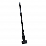 Vinyl Coated Jaw Style Metal Mop Handle, 1" dia x 60", Black (3697000)