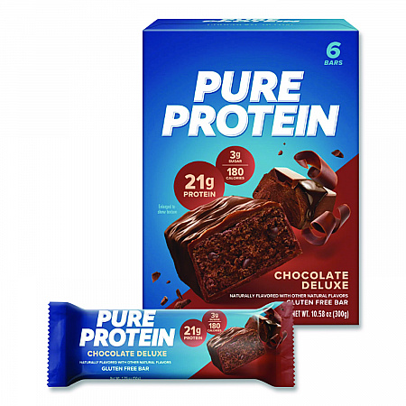 Pure Protein Bar, Chocolate Deluxe, 1.76 oz Bar, 6/Box (NRN13809)
