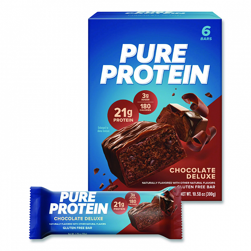 Pure Protein Bar, Chocolate Deluxe, 1.76 oz Bar, 6/Box (NRN13809)