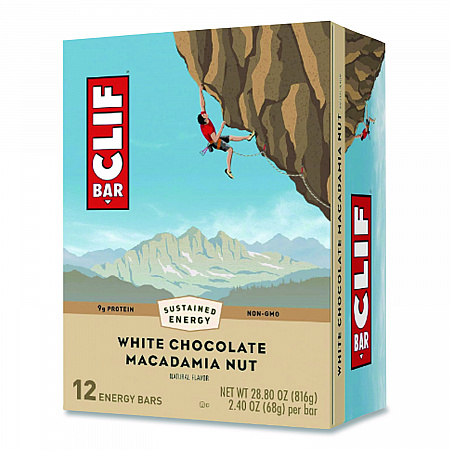Energy Bar, White Chocolate Macadamia Nut, 2.4 oz Bar, 12 Bars/Box (CCC161009)