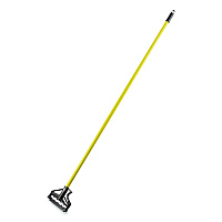 Sparta Spectrum Quik-Release Fiberglass Mop Handle, 1" dia x 60", Yellow (4166404)