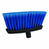 Duo-Sweep Flagged Light Industrial Broom Head, 12" Length, Blue/Black (4685314)