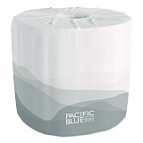 Pacific Blue Basic Embossed Bathroom Tissue, Septic Safe, 1-Ply, White, 550 Sheets/Roll, 80 Rolls/Carton (1988101)