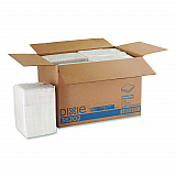 Acclaim 1/4 Fold Paper Dinner Napkins, White, 1-Ply, 16 x 16, 500/Pack, 8 Packs/Carton (36202)
