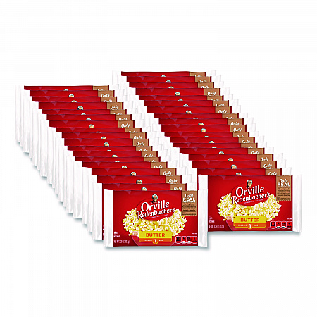 Gourmet Microwave Popcorn, Butter, 3.29 oz Bag, 36/Carton (GOV48060)