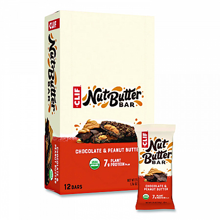 Nut Butter Filled Energy Bar, Chocolate Peanut Butter, 1.76 oz Bar, 12 Bars/Box (CCC56801)