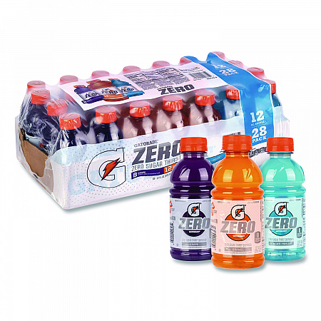 Zero Variety Pack, Assorted Flavors, 12 oz Bottle, 28/Carton (22002527)