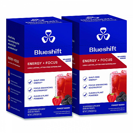 Energy and Focus Forest Berry Drink Mix, 0.24 oz Packets, 10/Pack, 2 Packs/Carton (60004167)