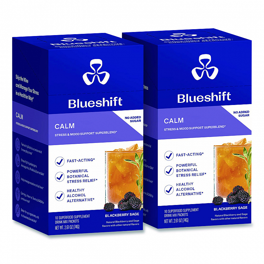 Calm Blackberry Sage Drink Mix, 0.23 oz Packets, 10/Pack, 2 Packs/Carton (60004168)
