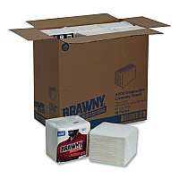 Professional Cleaning Towels, 1-Ply, 12 x 13, White, 50/Pack, 18 Packs/Carton (28612)