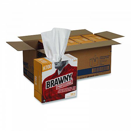 Medium Weight HEF Shop Towels, 9.1 x 16.5, 100/Box (25070)