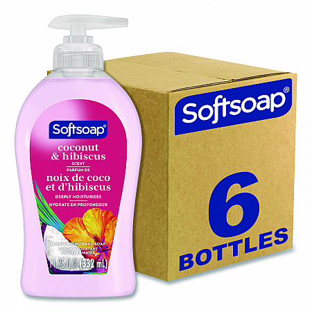 Liquid Hand Soap Pumps, Coconut and Hibiscus Scent, 11.25 oz, 6/Carton (US07157ACT)