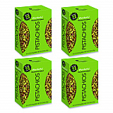 Wonderful No Shells Pistachios, Roasted and Salted, 0.75 oz Bag, 9 Bags/Box, 4 Boxes/Carton (PAR91100)