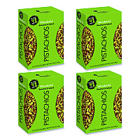 Wonderful No Shells Pistachios, Roasted and Salted, 0.75 oz Bag, 9 Bags/Box, 4 Boxes/Carton (PAR91100)