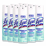 Disinfectant Spray, Crisp Linen Scent, 19 oz. Aerosol Spray, 12/Carton (74828CT)