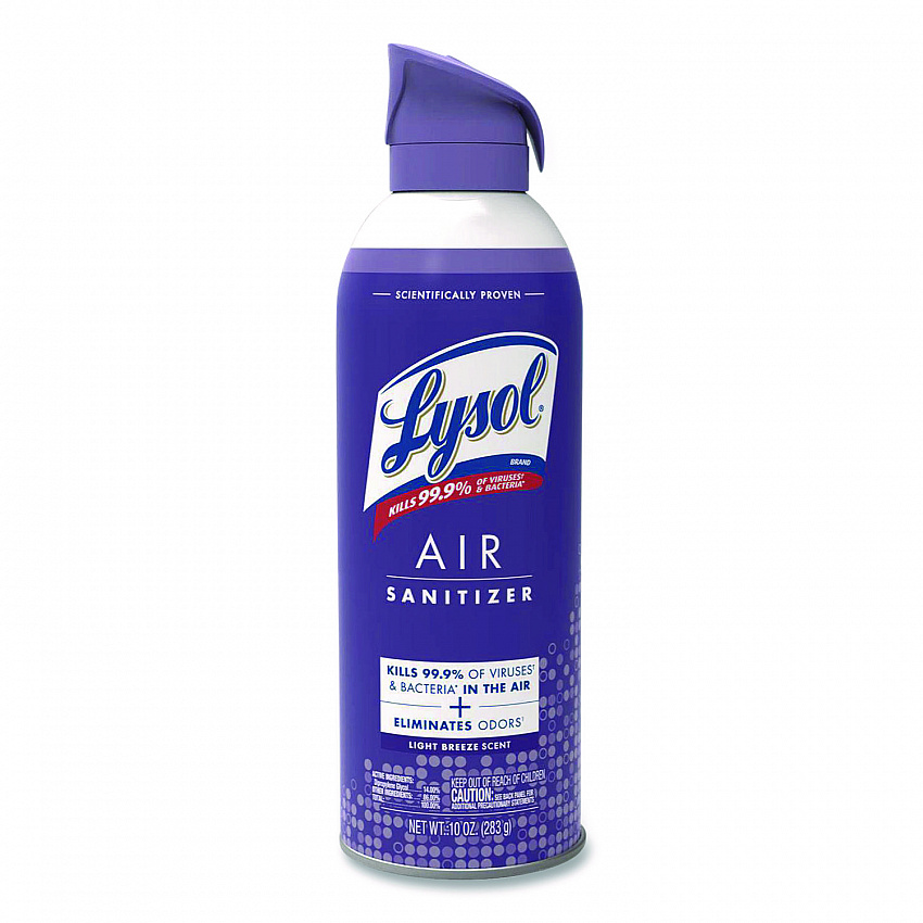 Air Sanitizer Spray, Light Breeze Scent, 10 oz Aerosol Spray (99394EA)