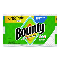 Select-a-Size Kitchen Roll Paper Towels, 2-Ply, 5.9 x 11, White, 123 Sheets/Triple Roll, 6 Rolls/Carton (16020)