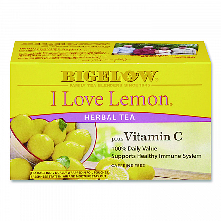 I Love Lemon Herbal Tea, 0.06 oz Tea Bag, 28/Box (RCB003991)