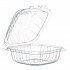 Microwaveable Hinged Containers, ProPlanet Seal, 6.31 x 6.31 x 3, Clear, Plastic, 300/Carton (60PPHT1)