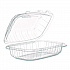Microwaveable Hinged Containers, ProPlanet Seal, 6.5 x 9 x 3, Clear, Plastic, 300/Carton (69PPHT1)