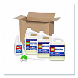 Cleaner with Bleach, Liquid, (3) 1 gal Bottle, (1) Empty Bottle, (1) Trigger Sprayer/Carton (02291CT)