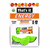 Organic Energy Bars, Mango Lime, 0.7 oz Bar, 36/Box (22002520)