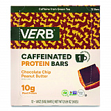 Caffeinated Protein Bar, Chocolate Chip Peanut Butter, 1.8 oz Bar, 12/Box (22002522)