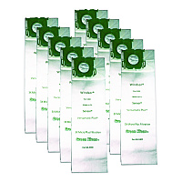 Replacement Vacuum Bags, Fits AllStar/Century/Karcher/ProChem/Sebo/Versamatic Plus/Windsor Sensor, 10/Pack (5300P)