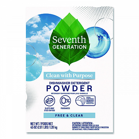 Automatic Dishwasher Powder, Free and Clear Scent, 45oz Box, 12/Carton (22150CT)