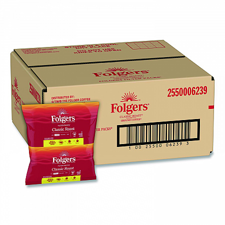 Coffee Filter Packs, Classic Roast, 0.9 oz, 10 Filters/Pack, 4 Packs/Carton (06239)
