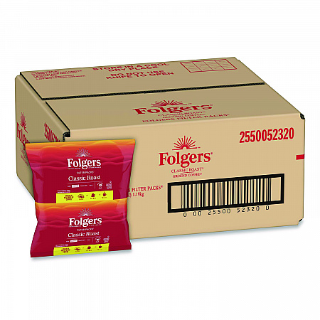 Coffee Filter Packs, Regular, 1.05 oz Filter Pack, 40/Carton (52320)