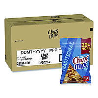 Snack Mix Savory Traditional, 4.5 oz Bag, 8/Box (SN21494)